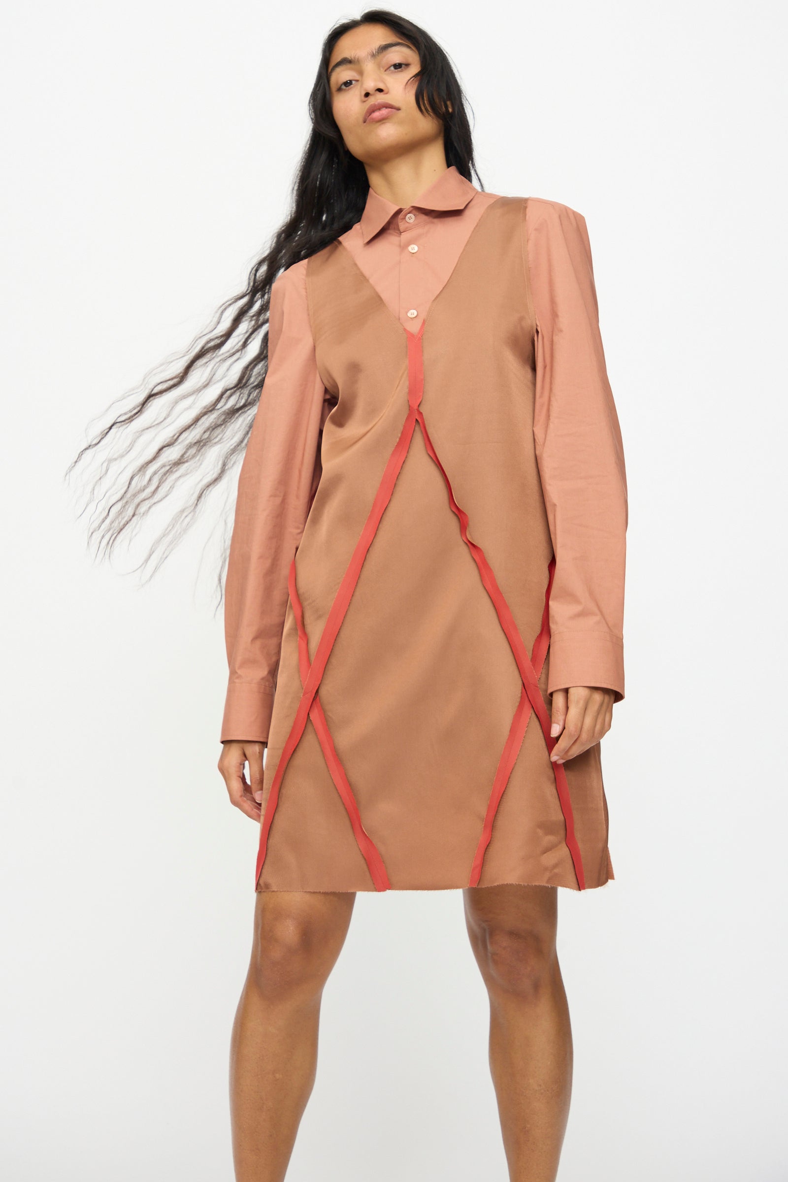 light brown midi dress in Muave Rose Velvi - Reva Mini Child  Size:child-4 Pair with the Crescent