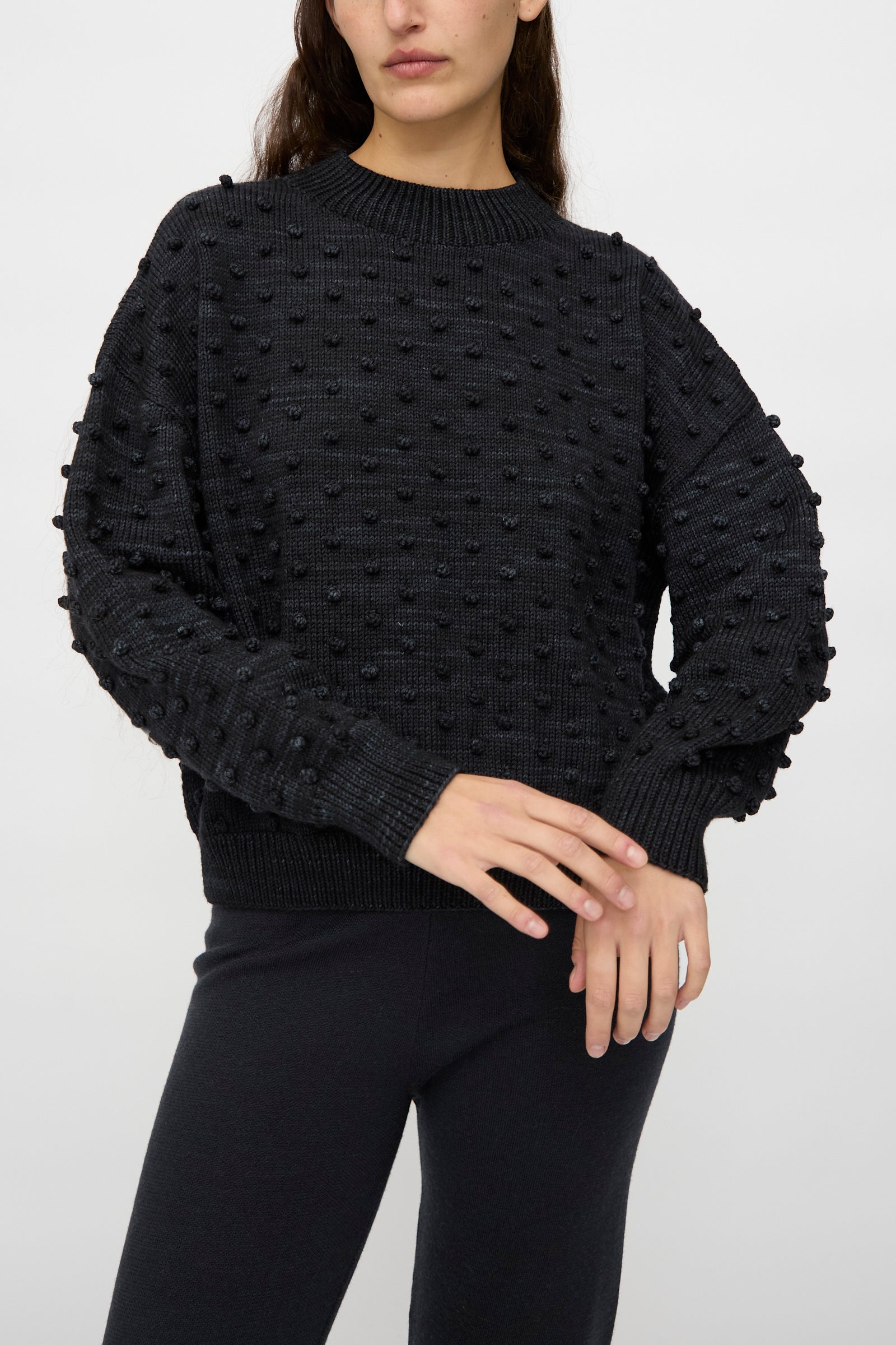 ころころ　misha&puff  sweater Misha & Puff - Original Popcorn Sweater in Carbon | Oroboro Store