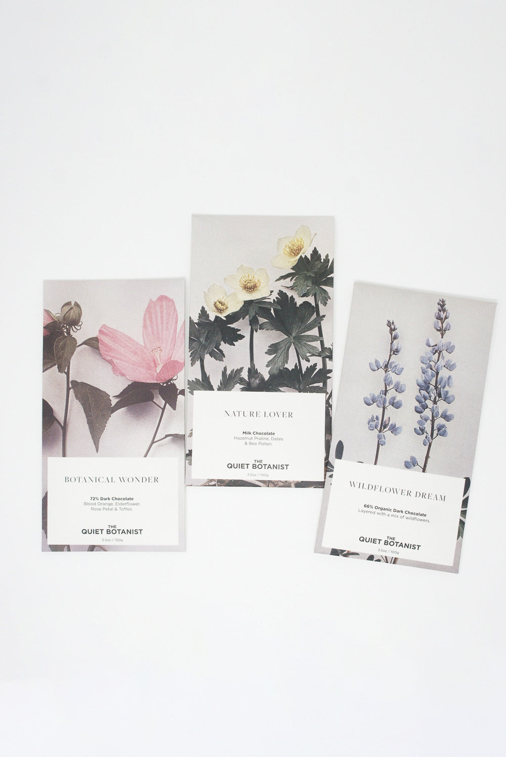 The Quiet Botanist Chocolate Bar all product view