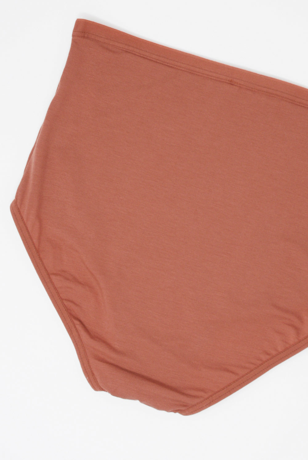 Baserange - Highwaist Bell Pant in Burned Red back view