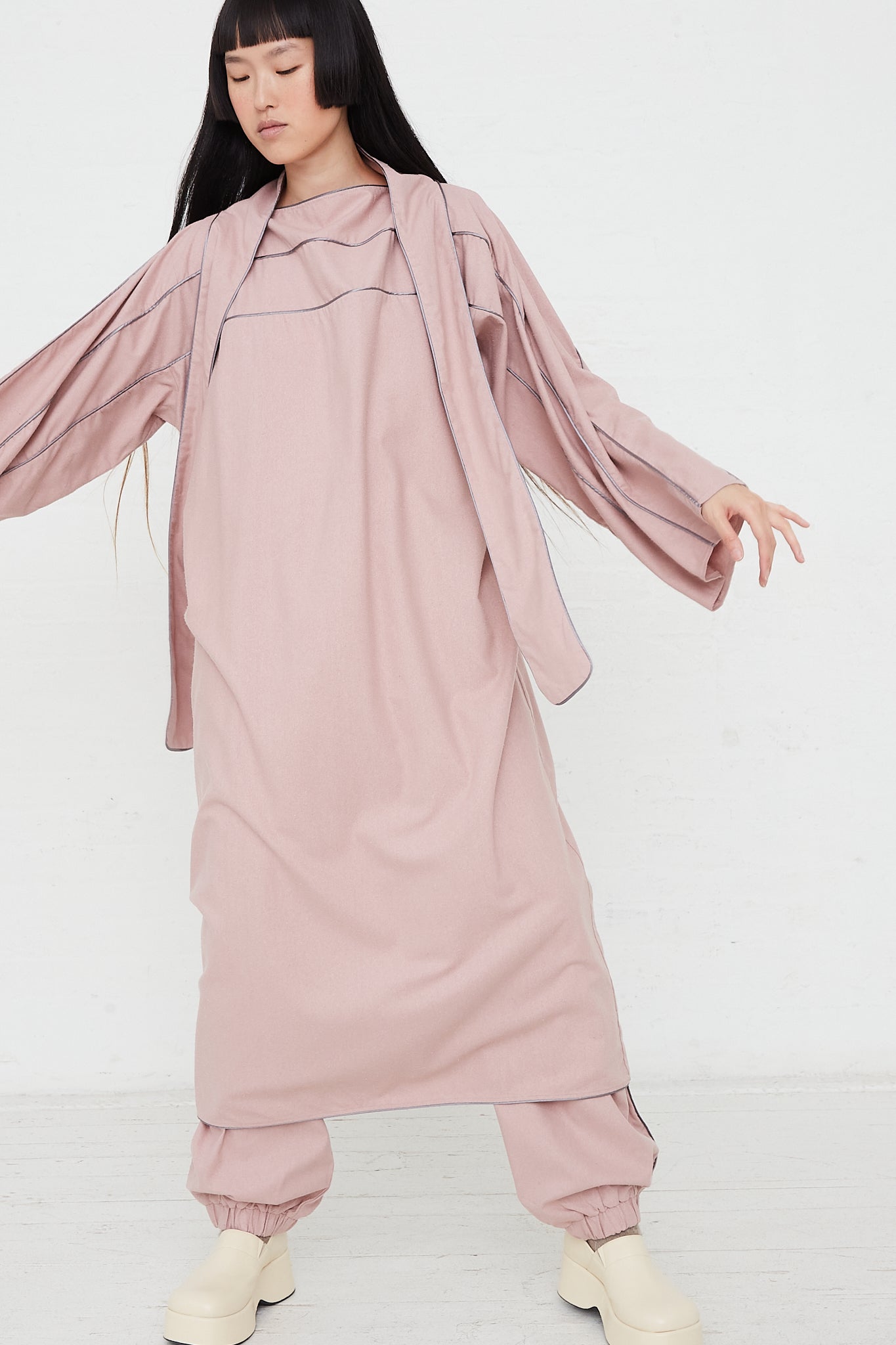 Store Oroboro BASERANGE Lesie | Dress - Rose Pompei in Silk