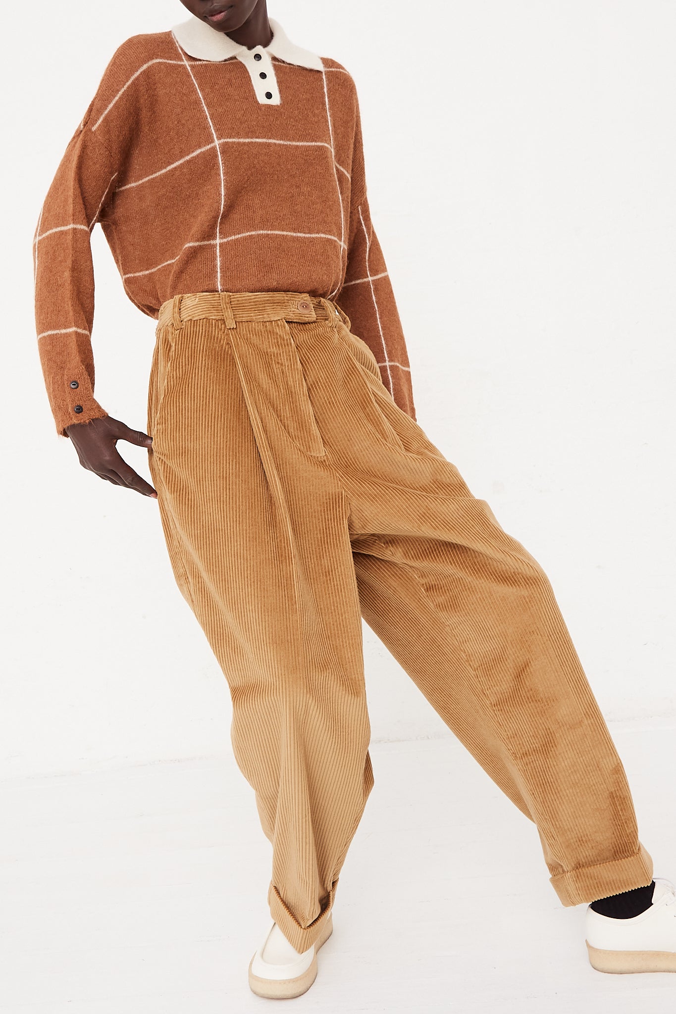 CORDERA Masculine Corduroy Pant in Miel | Oroboro Store