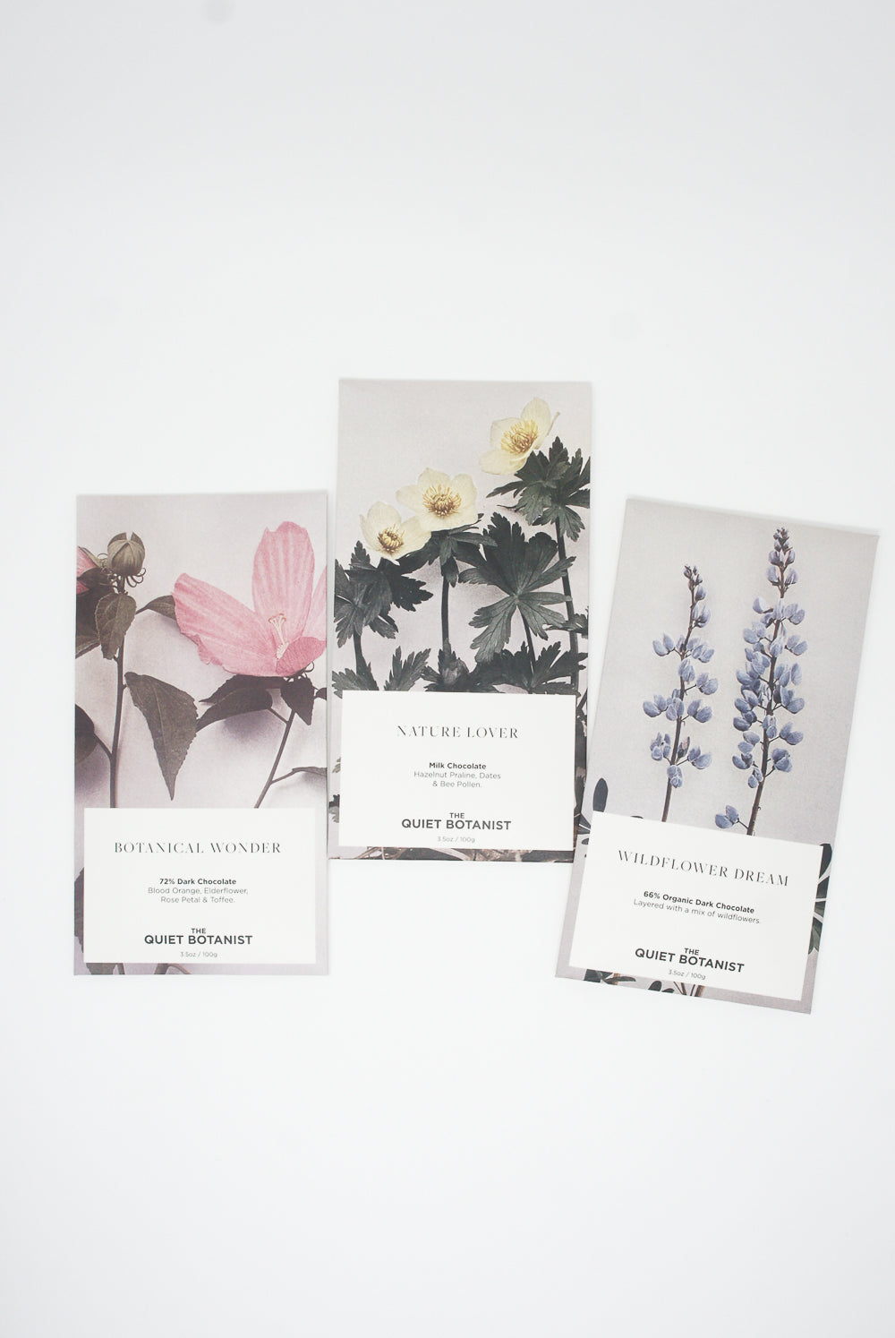The Quiet Botanist Chocolate Bars all product view