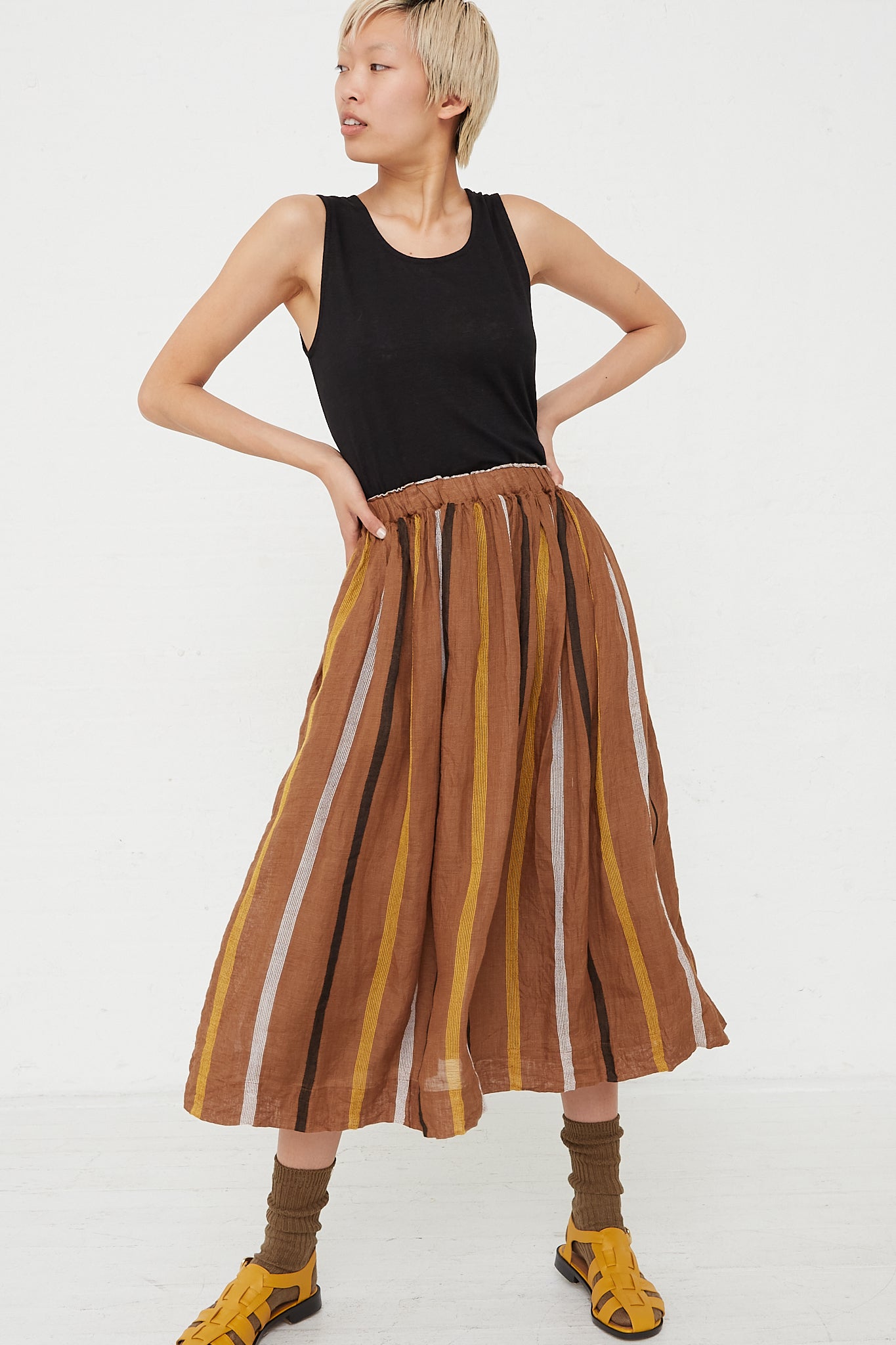 Ichi Antiquités Woven Cotton Dress in Black