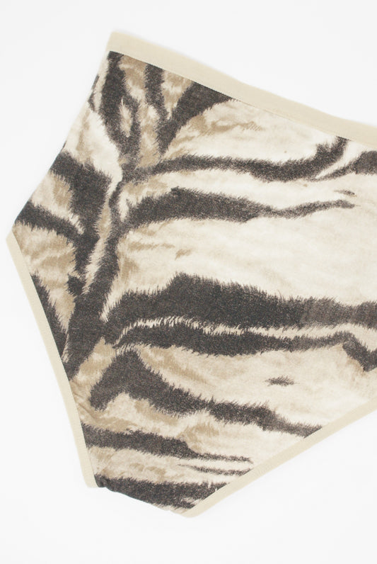 Baserange - Highwaist Bell Pant in Tiger Print back view