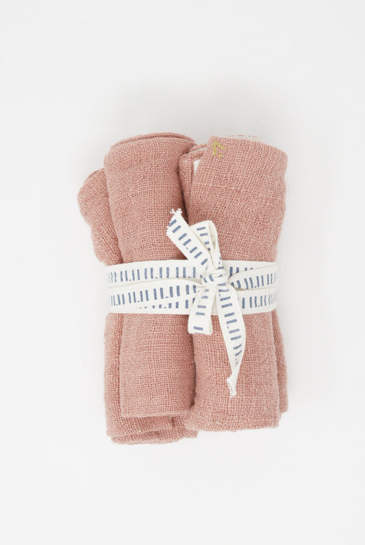 11.11 - Set of 4 Hand Towel / Napkin in Pink