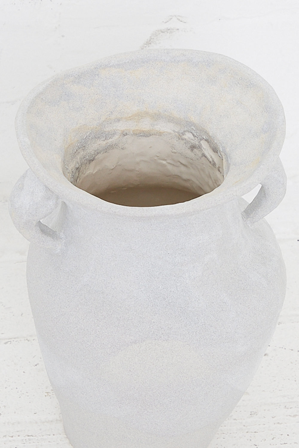 ANK Ceramics - Urn Vessel in White detail view