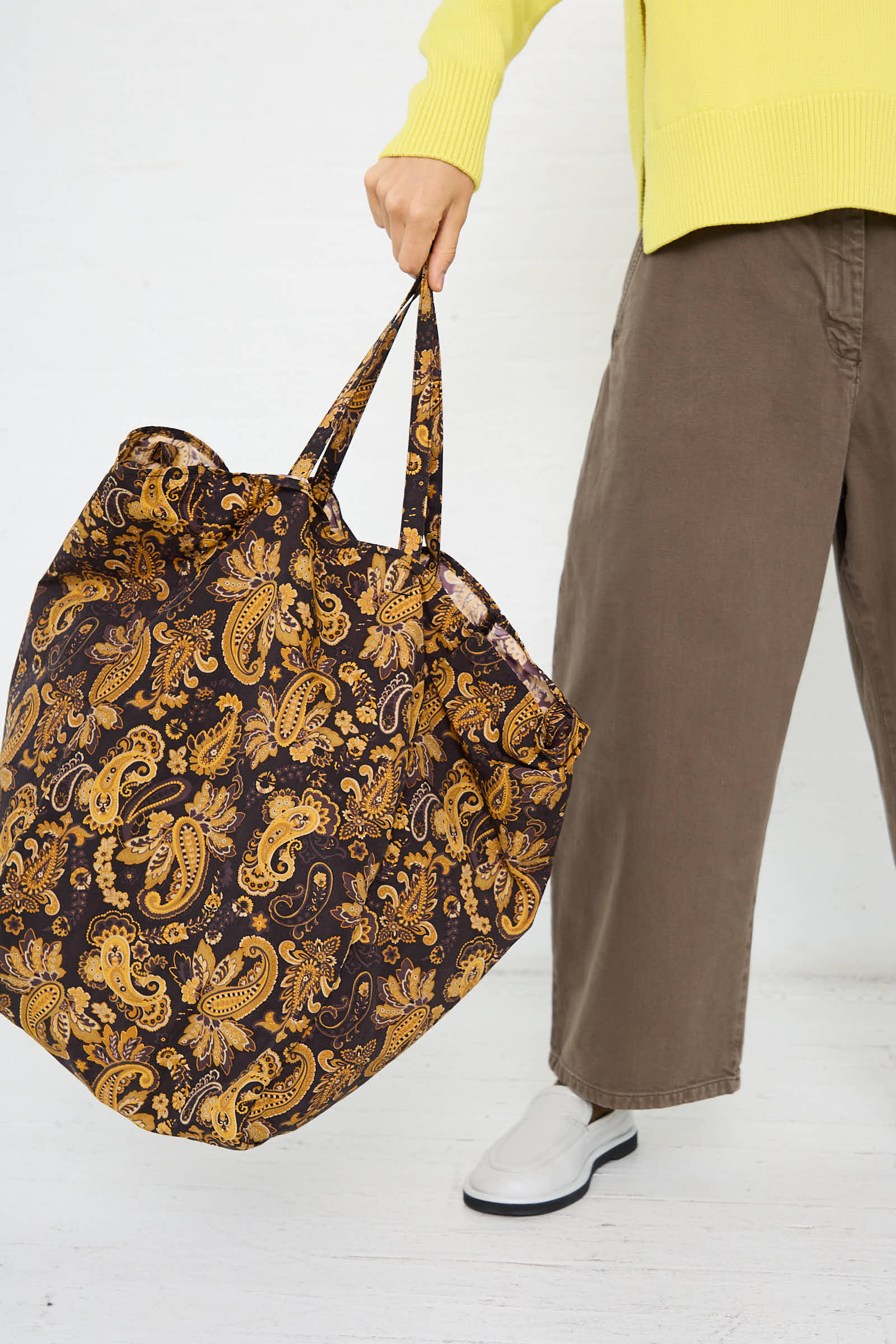 Easy Large Bag in Paisley Brown