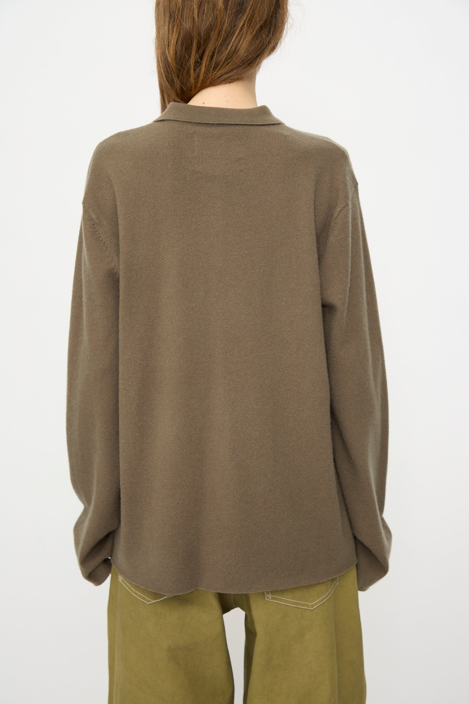 Extreme Cashmere - No. 199 Alligator Sweater in Army | Oroboro