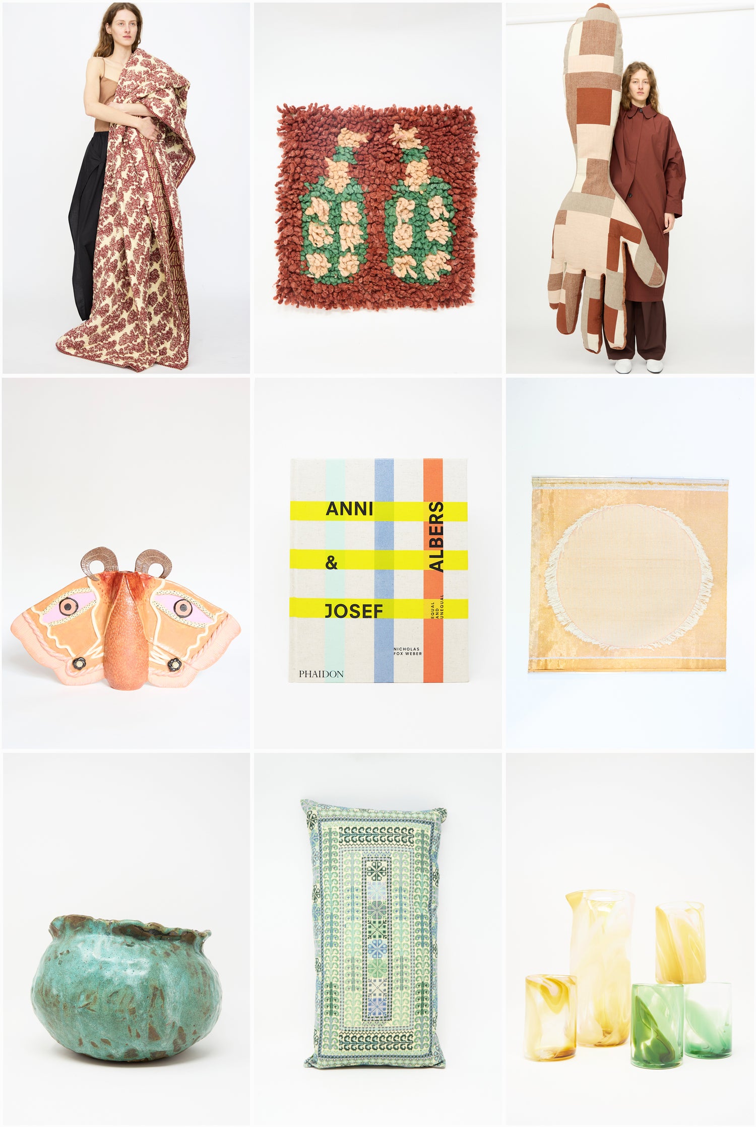 A grid image of colorful homewares curated by Oroboro Store