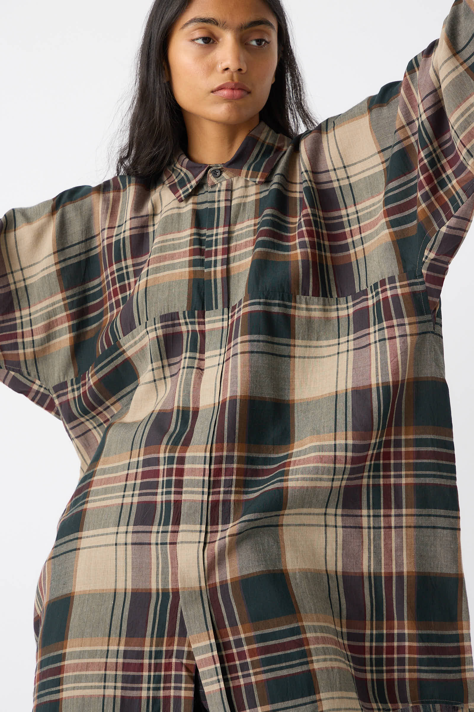 Oversized viscose shirt best sale