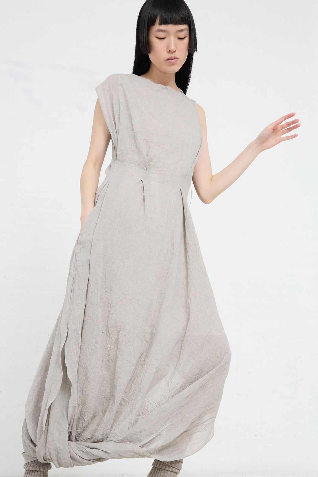 Ripstop Dress in Ash by Lauren Manoogian main image 0