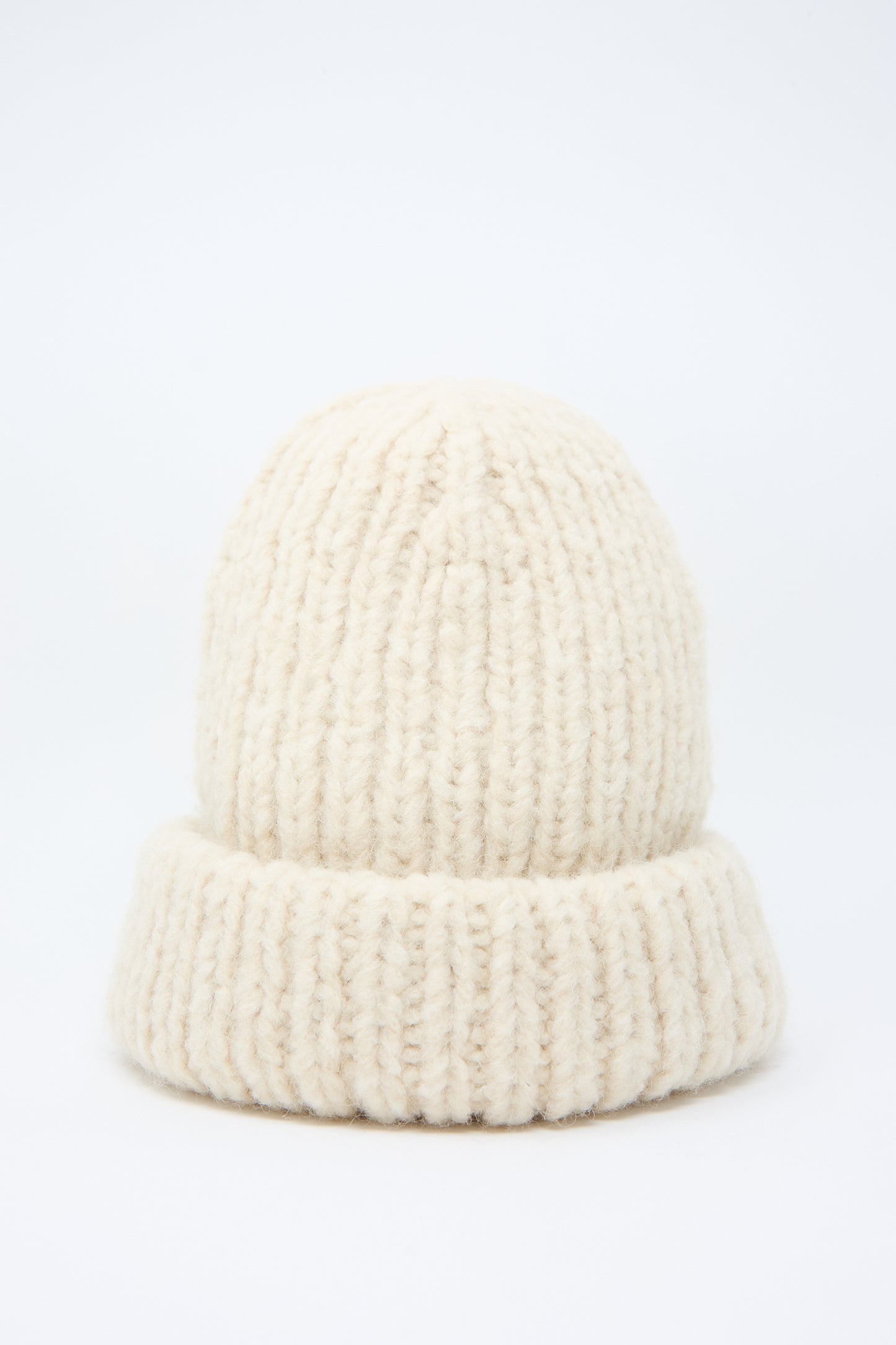 Lauren Manoogian's Handknit Big Hat in Alabaster displayed on a plain white background.