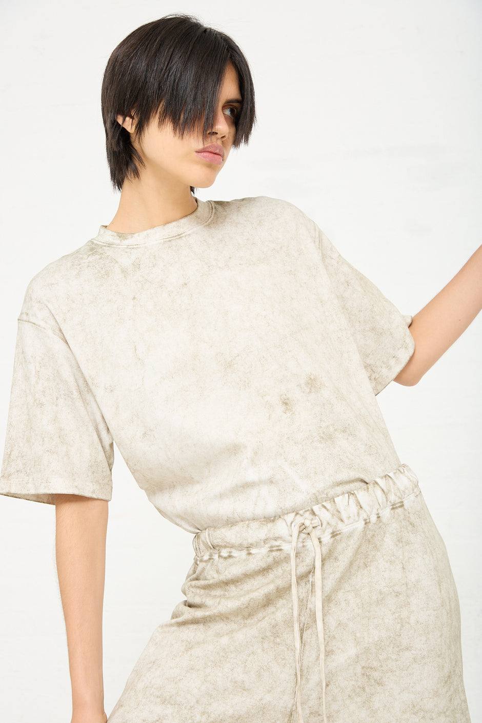Raw Apron Top in Black by Lauren Manoogian
