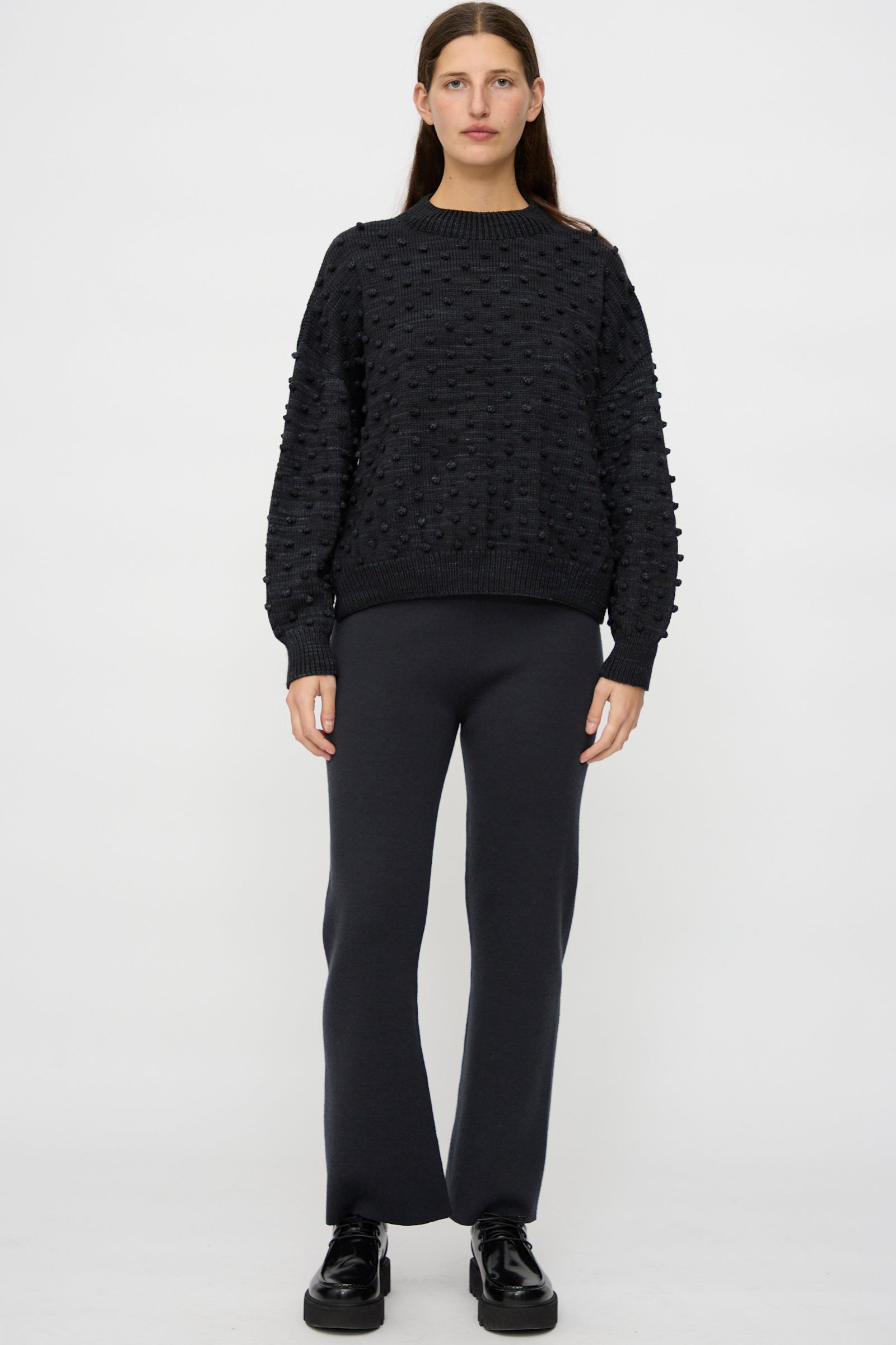 Misha & Puff - Original Popcorn Sweater in Carbon | Oroboro Store
