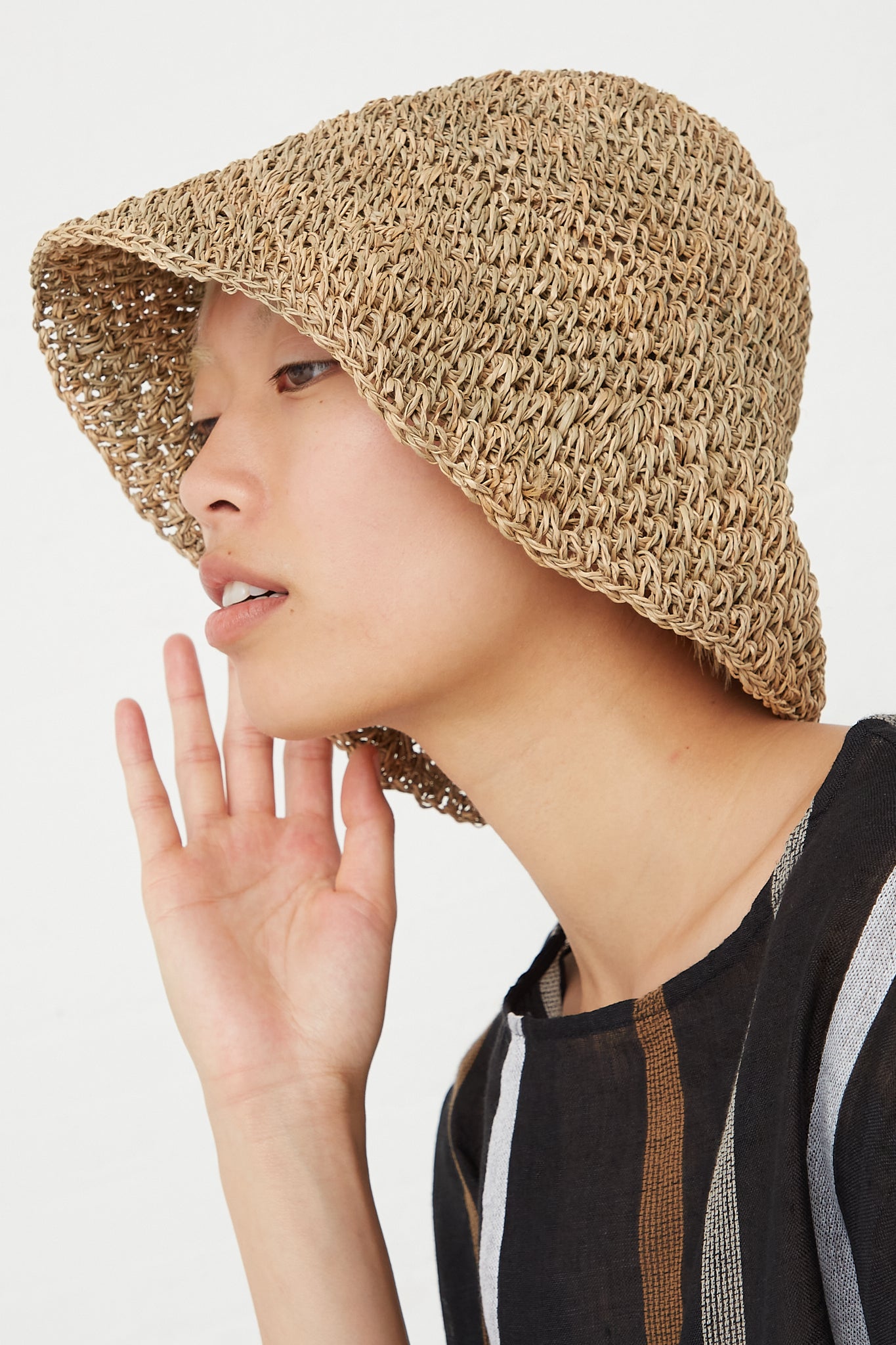 Clyde - Opia Hat in Seagrass side view