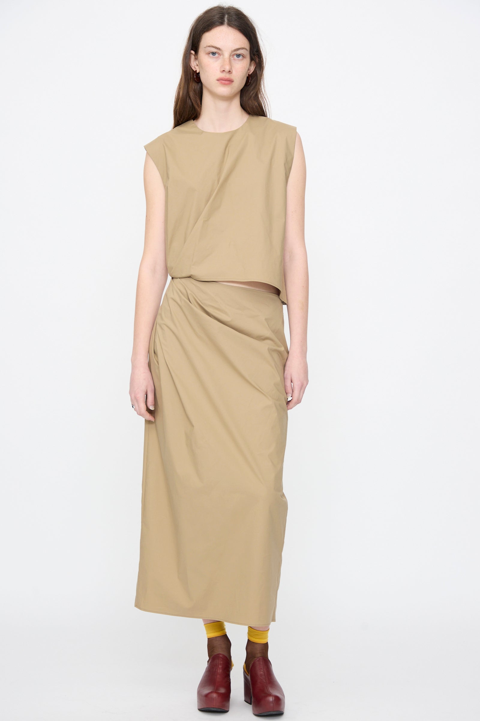 【まなまな】【新品】RACHEL COMEY ギャザーショートブラウス STYLEMIXER | ギャザーショートブラウス (シャツ・ブラウス ) |SHEL