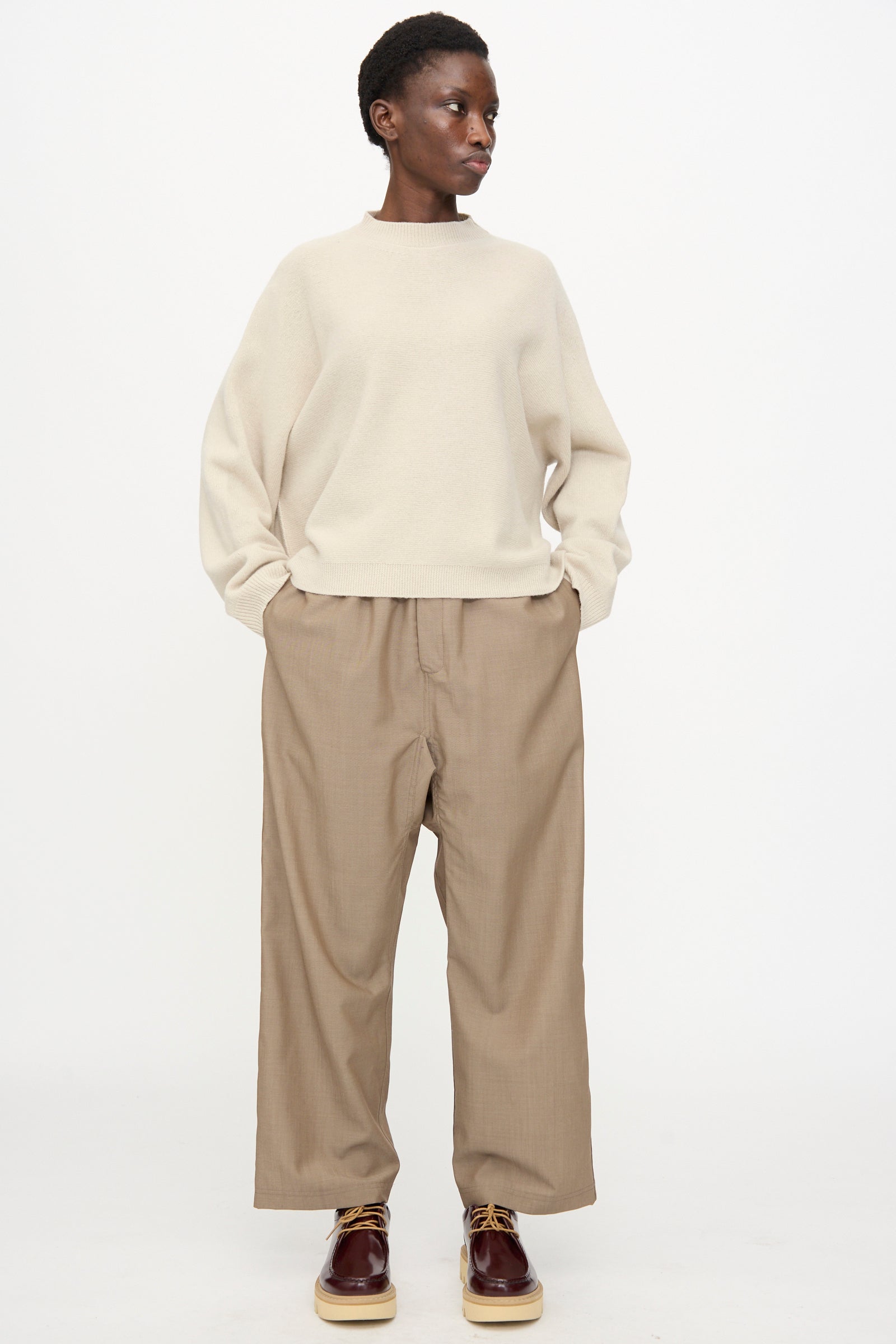 Sofie D'Hoore - Superfine Wool Maui Sweater in Natural | Oroboro
