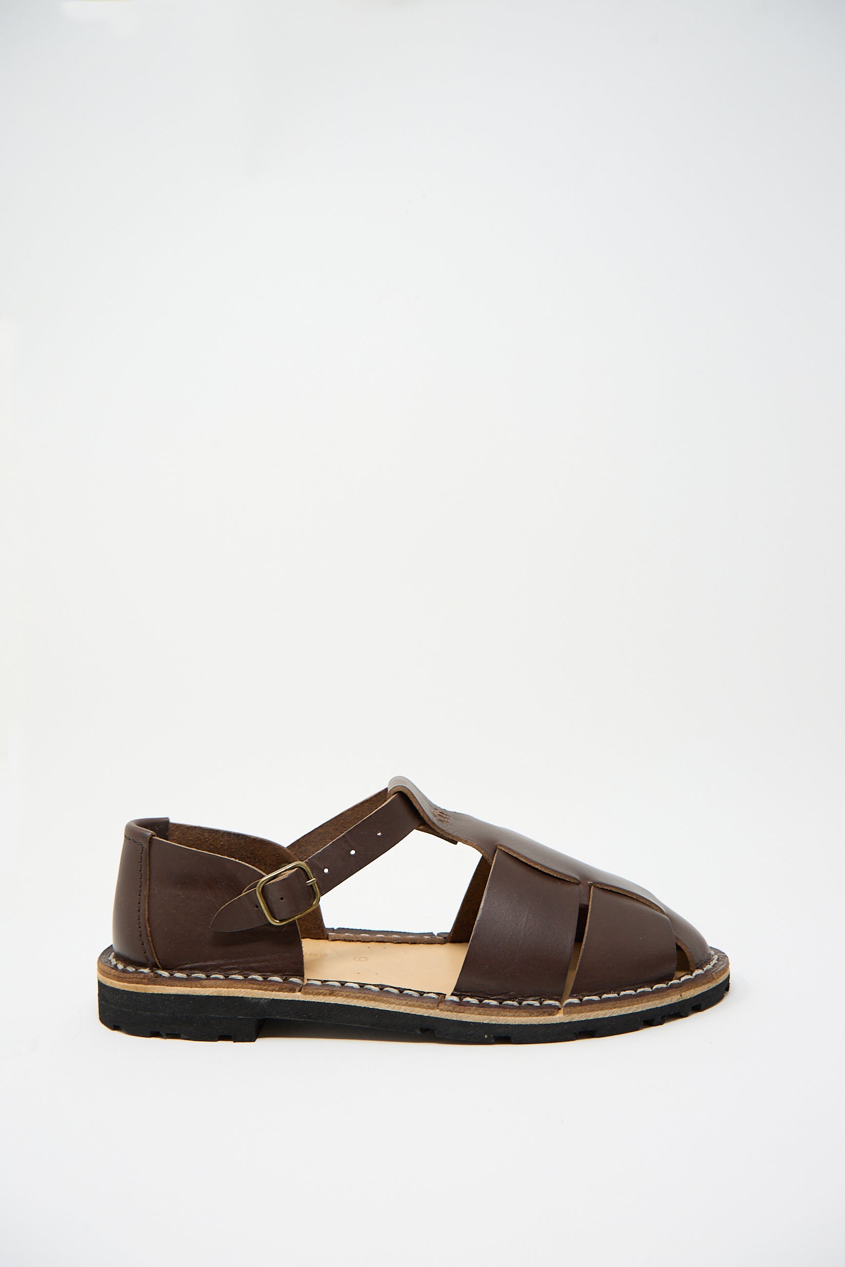 Artisanal Sandal in Coffee Leather by Steve Mono | Oroboro • Luxury ...