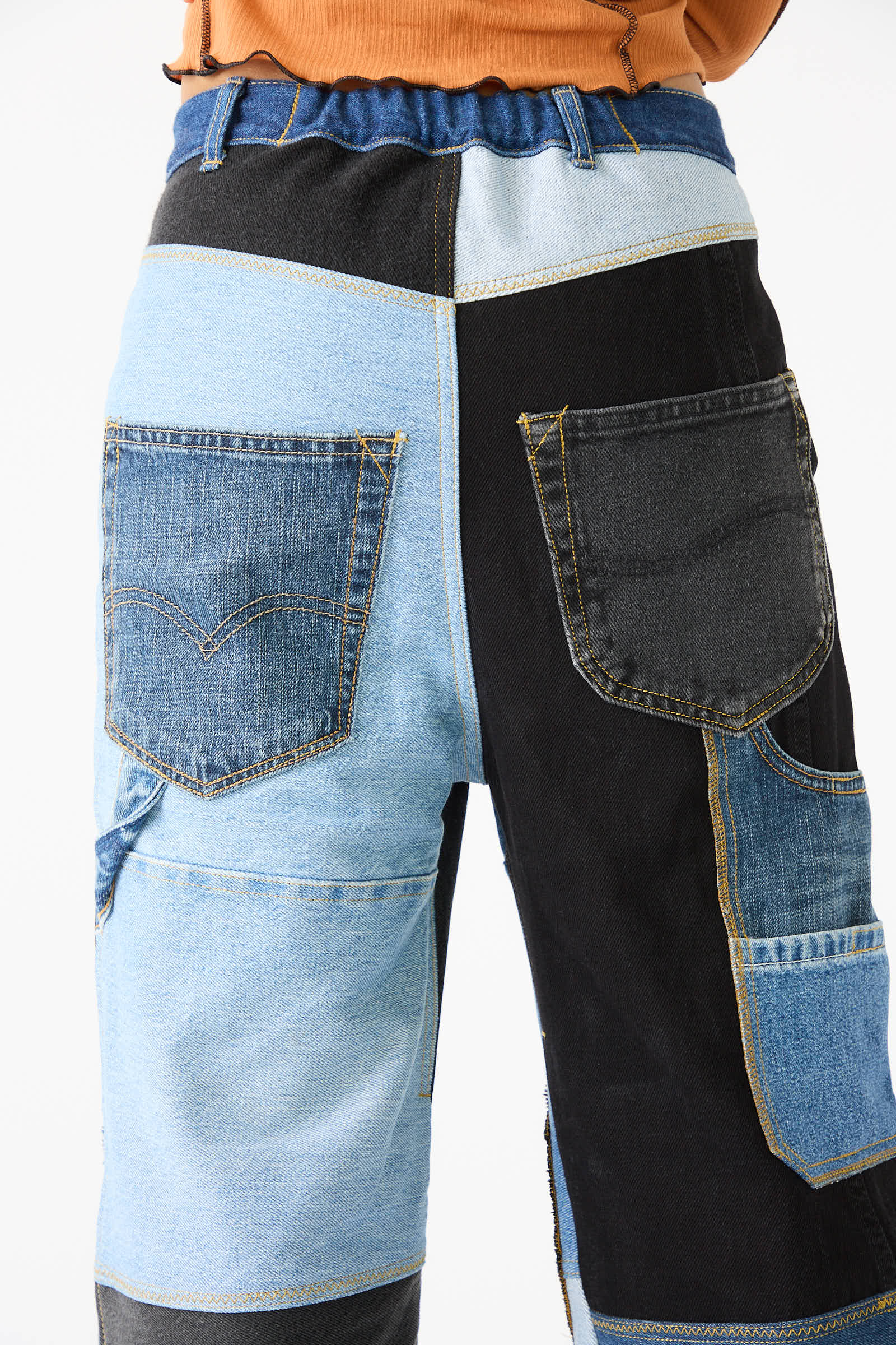 Repurposed hotsell Denim Patched Grunge Pants