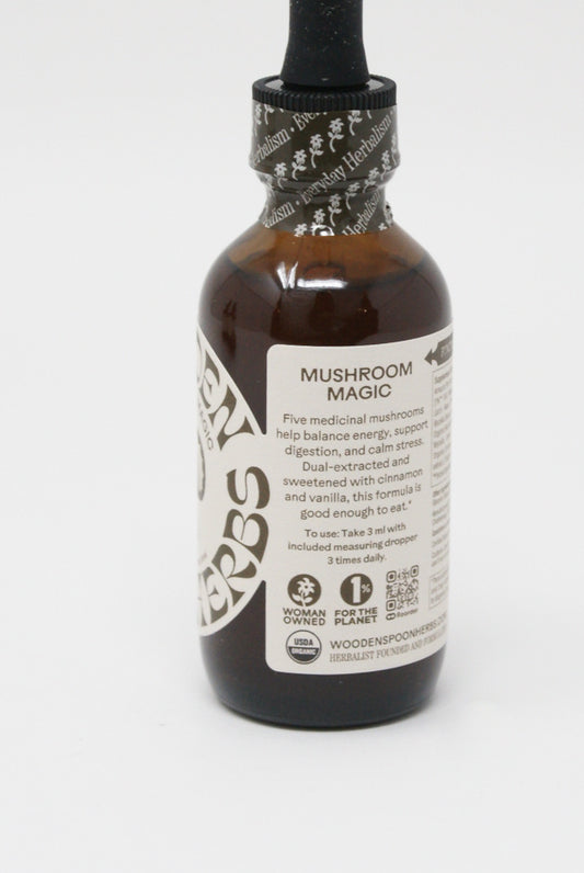 Wooden Spoon Herbs - Mushroom Magic Tincture back label view
