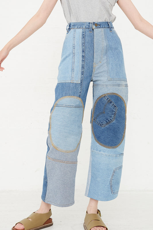 WildRootz - Reworked Jeans in Blue Variation A - S front view