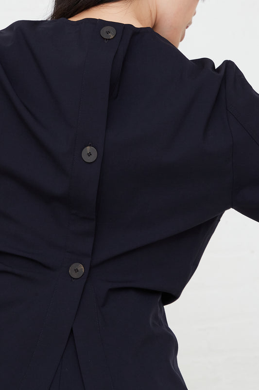 STUDIO NICHOLSON - Ontaria Shirt in Darkest Navy | Oroboro Store