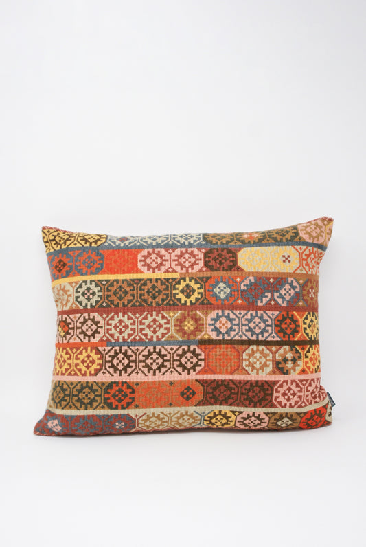 Kissweh Wafa'a Hand Embroidered Pillow in Autumn B