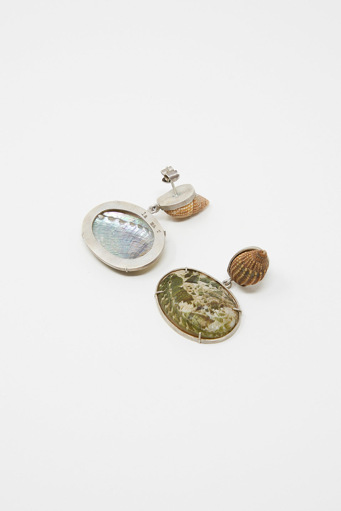 La Mar's Sterling Silver Shell Earrings 010