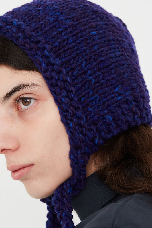 CLYDE Wool Space Bonnet in Blue - Oroboro Store
