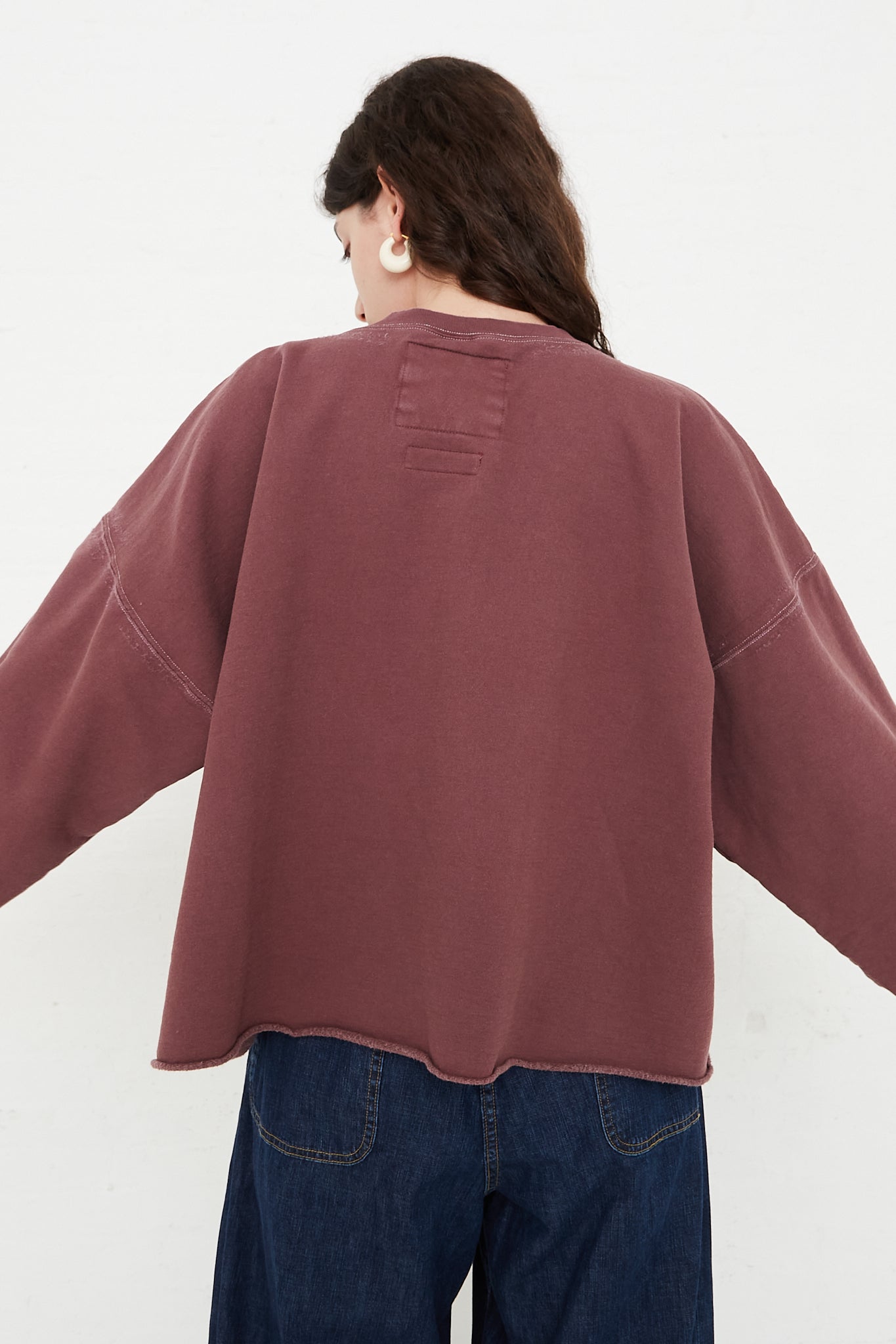 Rachel Comey Fonder Sweatshirt in Clay back detail