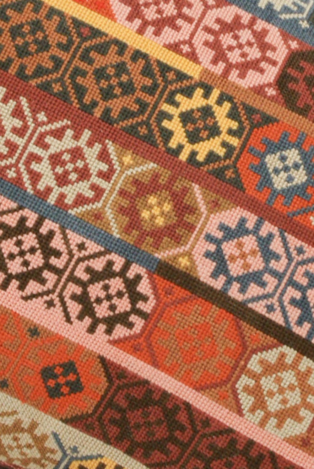Kissweh Wafa'a Hand Embroidered Pillow in Autumn B detail