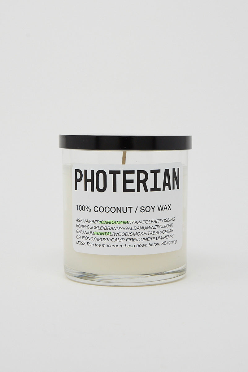 A Votive Coconut Soy Candle in Santal Cardamom made by Photerian.