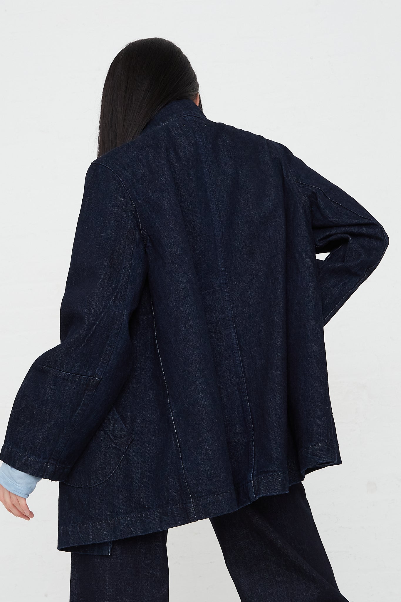 Deck Jacket in Japanese Denim by Jesse Kamm for Oroboro Back