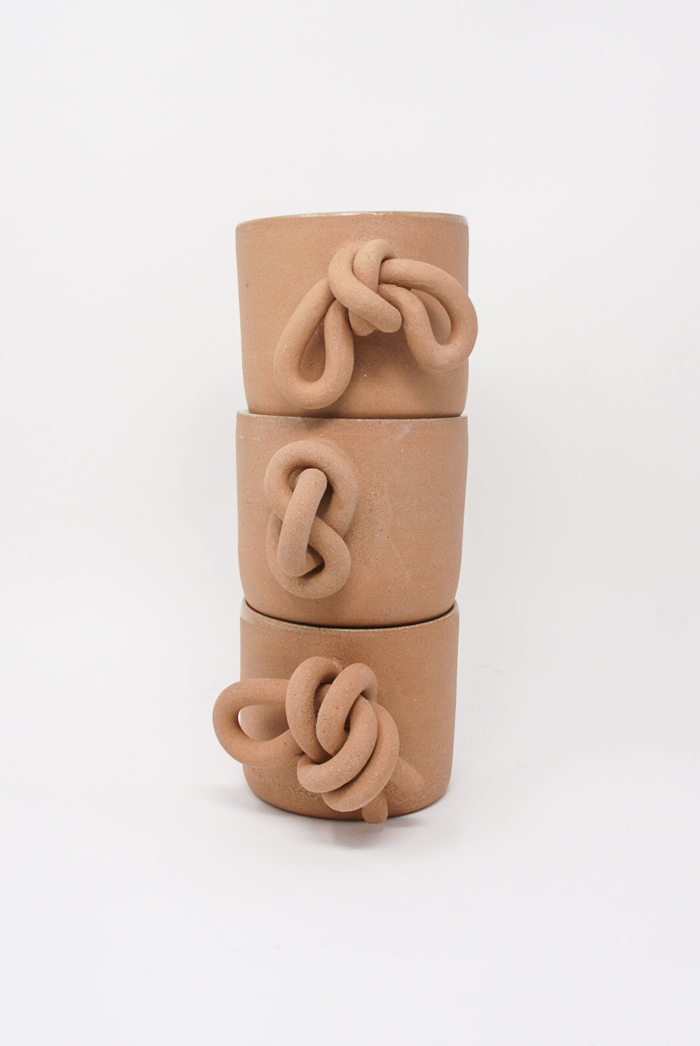 Lost Quarry - Overhand Knot Mug in Terracotta group stacked view
