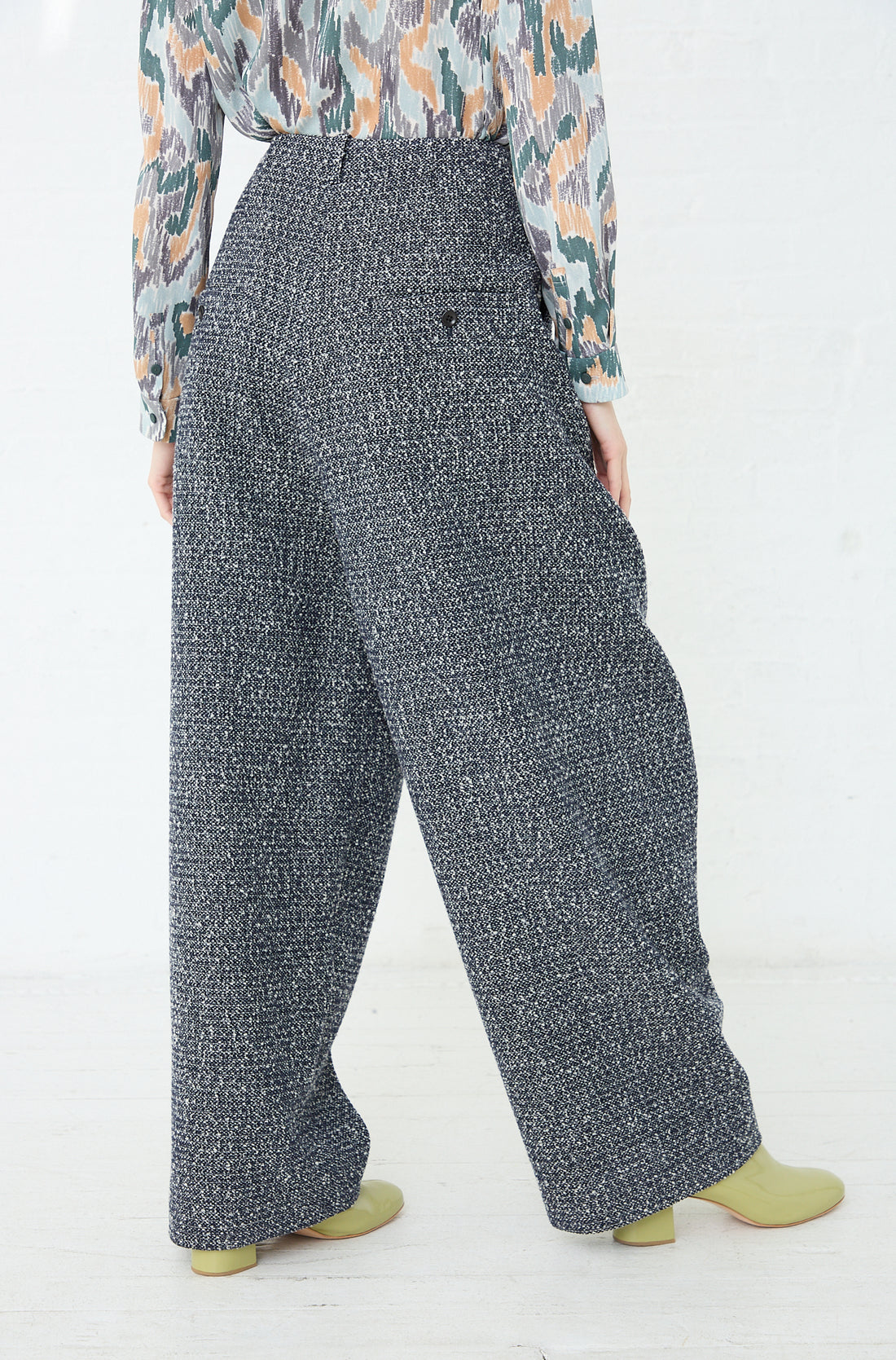 Mina Perhonen - Predawn Mid-Waist Trouser in Navy – Oroboro Store