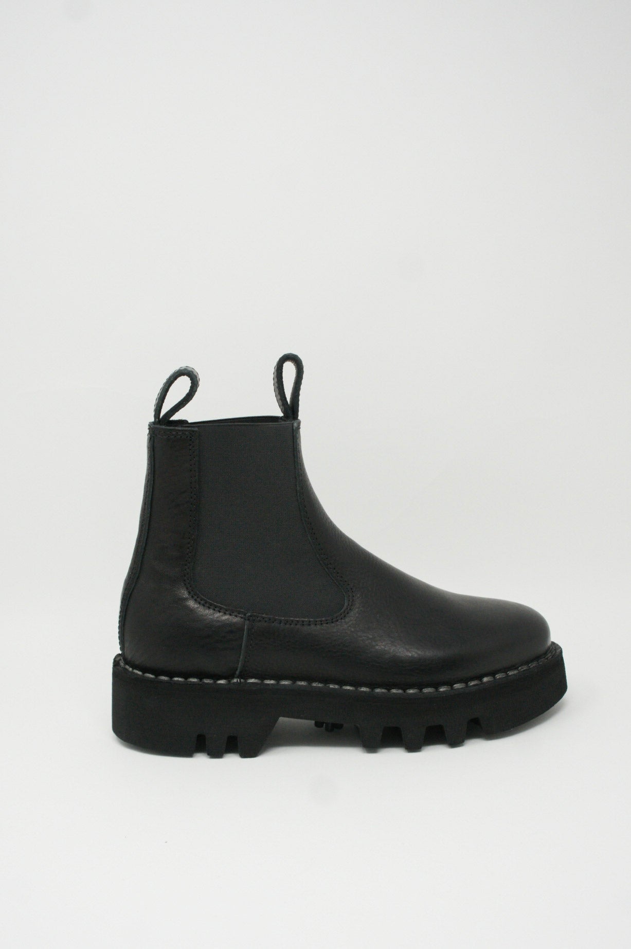 Foal Leather Boot in Black