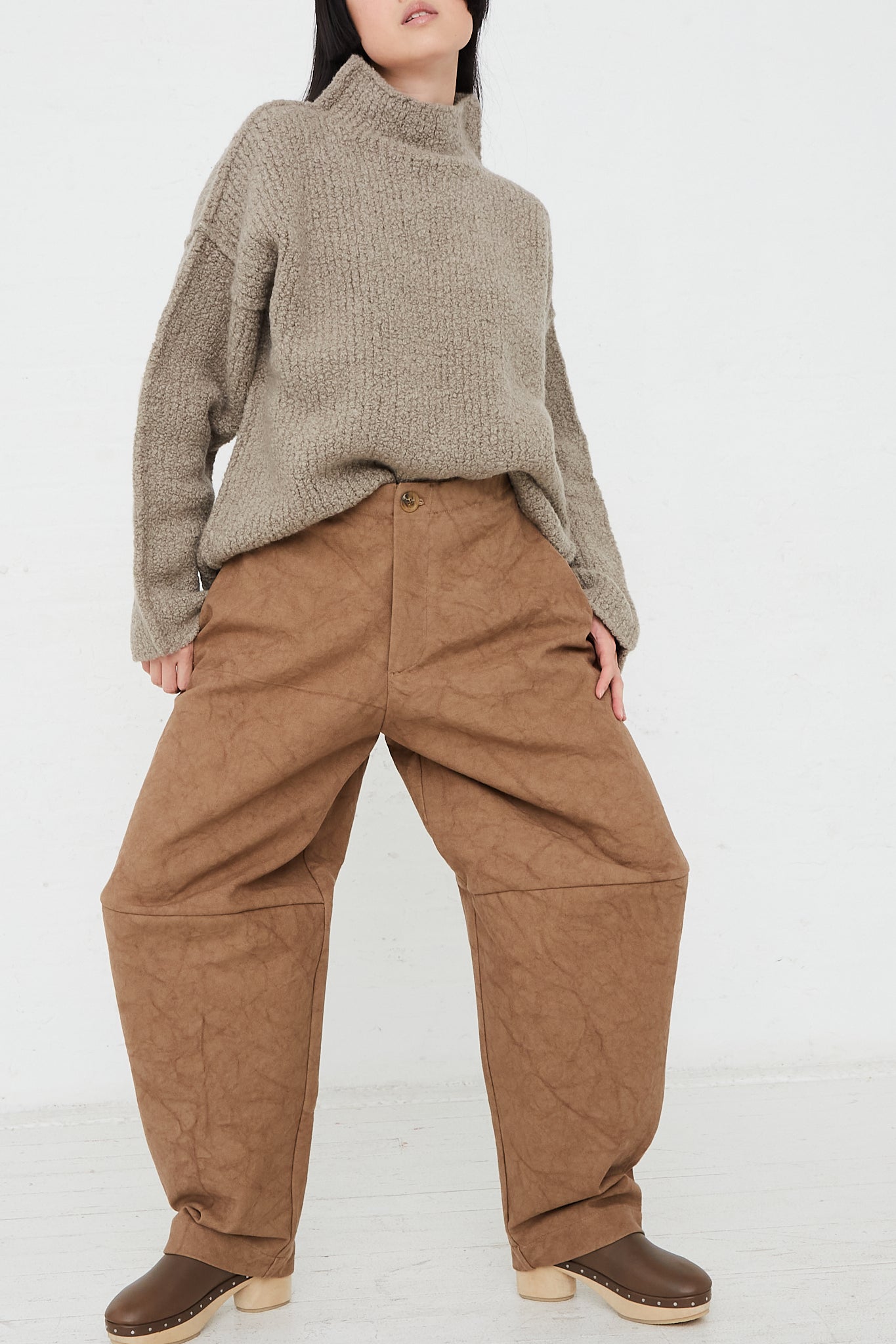Relaxed Fit Canvas Pant by Lauren Manoogian for Oroboro Front