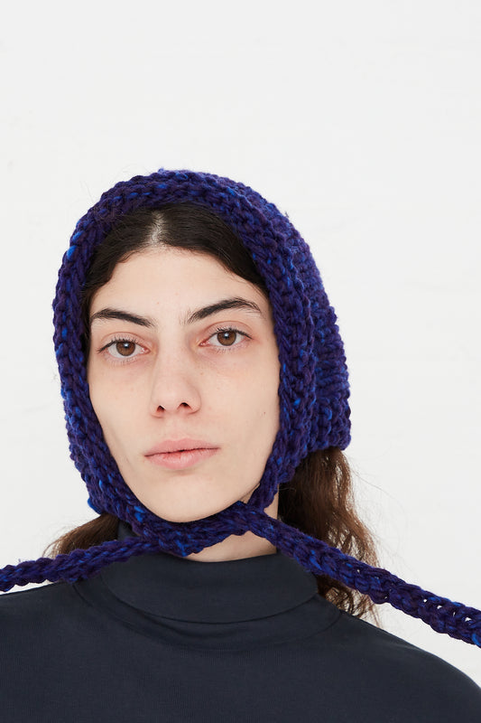 CLYDE Wool Space Bonnet in Blue - Oroboro Store