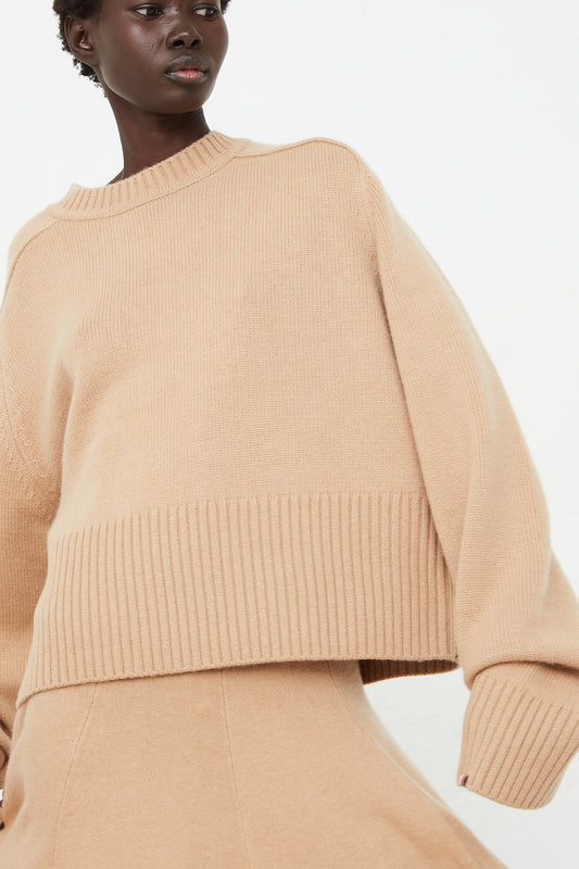 EXTREME CASHMERE No. 256 Judith Sweater in Camel - Oroboro Store