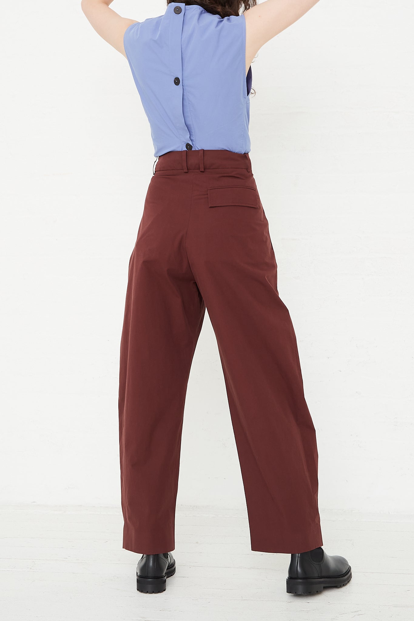 Studio Nicholson Acuna Pant in Compote back view