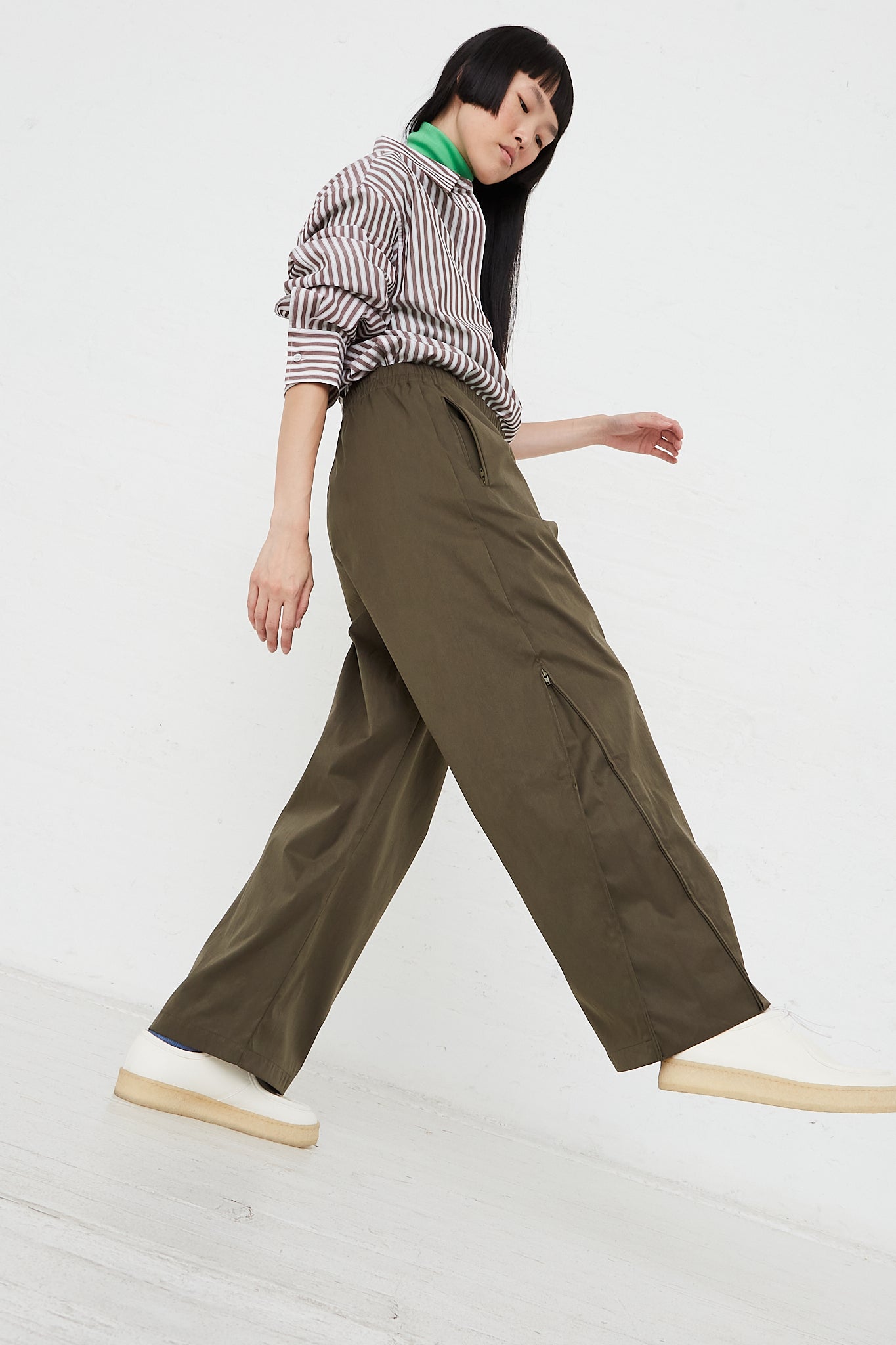 Toba Pant in Army Green