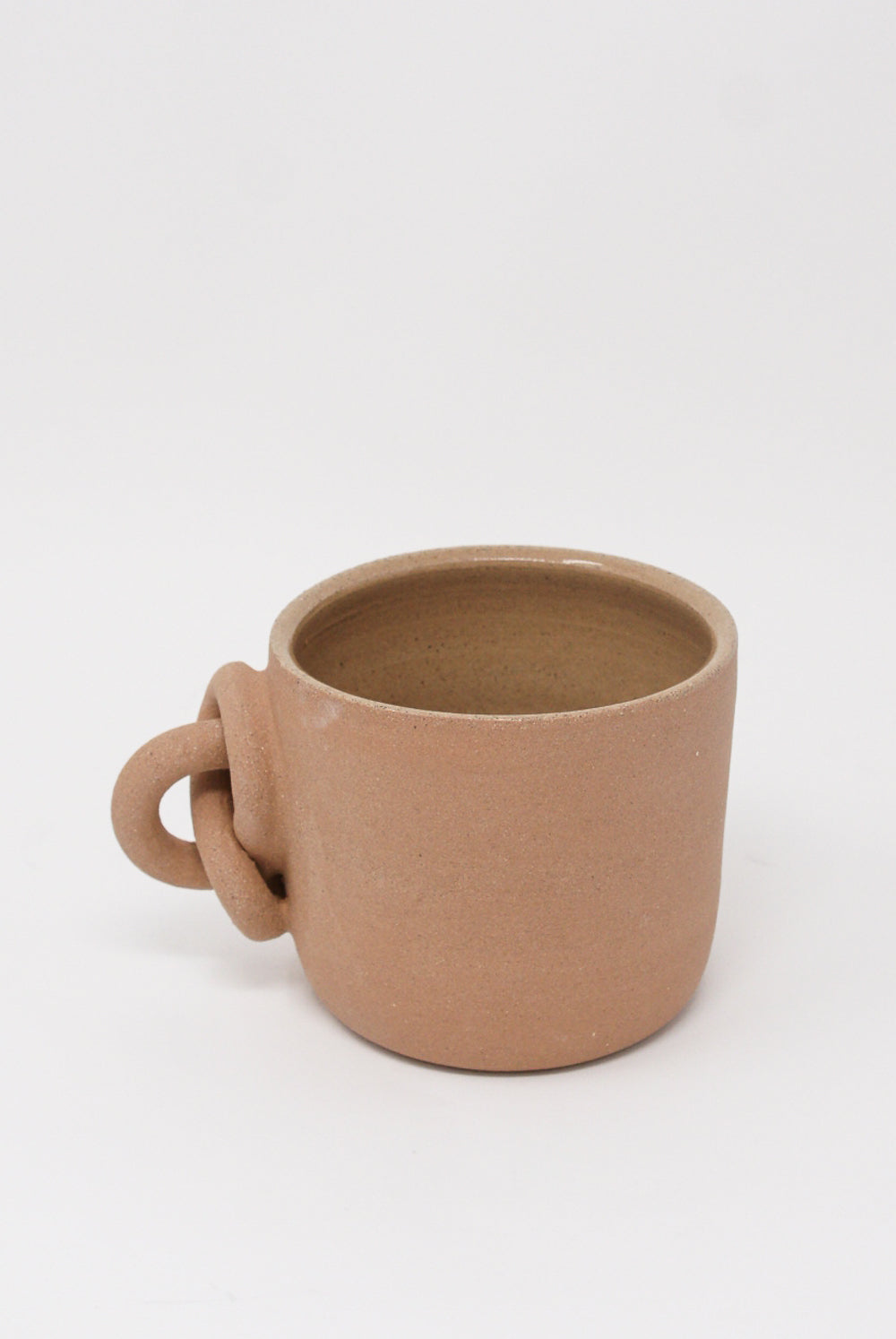 Lost Quarry - Single Knot Mug in Terracotta  side view