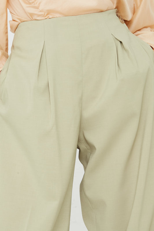 REJINA PYO - Reine Trouser in Sage | Oroboro Store