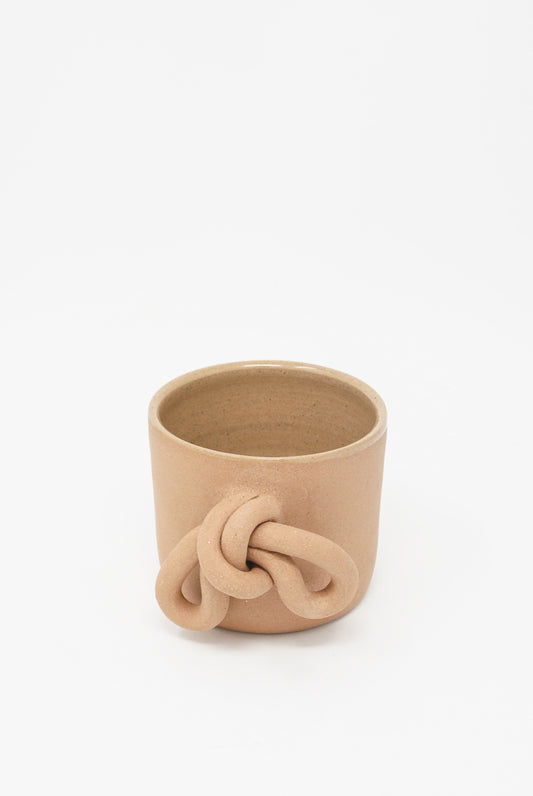 Lost Quarry - Bow Knot Mug in Terracotta handle view