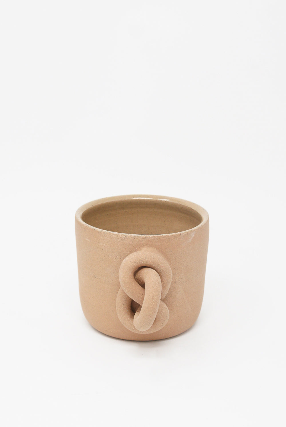 Lost Quarry - Single Knot Mug in Terracotta handle view
