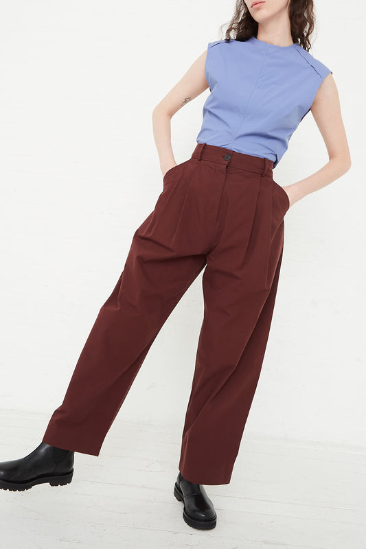 Studio Nicholson Acuna Pant in Compote front view