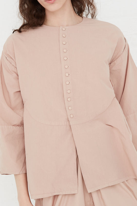 COSMIC WONDER Long Sleeve Cotton Shirt in Orange Jade - Oroboro Store