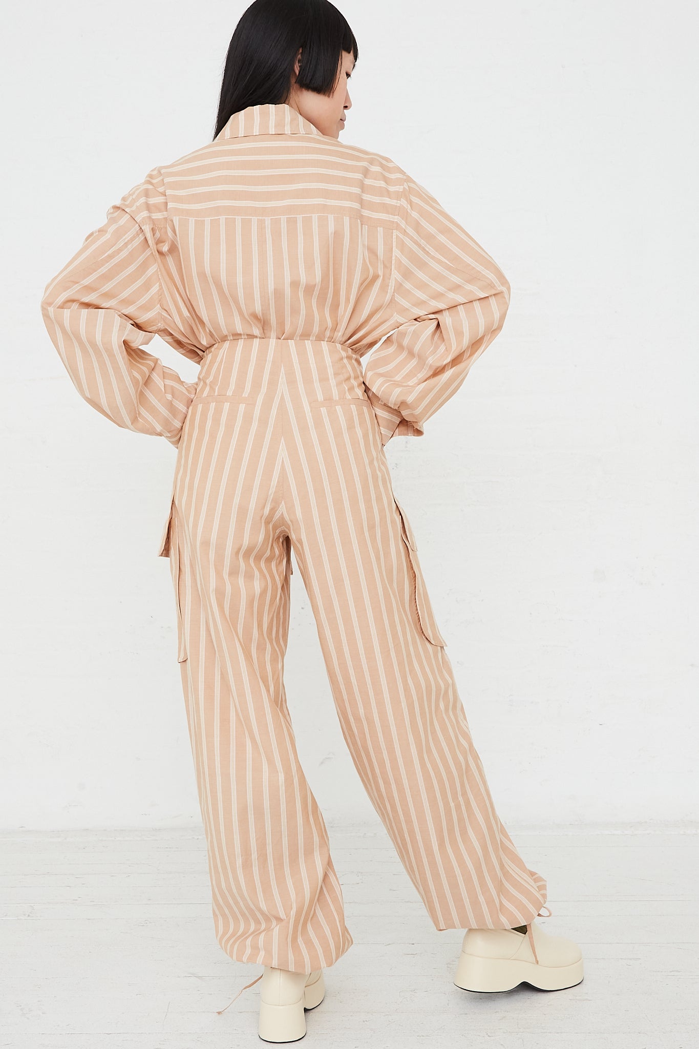 REJINA PYO - Vietta Trouser in Pink Stripe | Oroboro Store