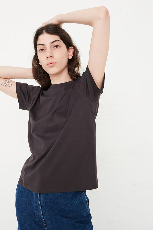 Studio Nicholson Marine Tee in Rye front view